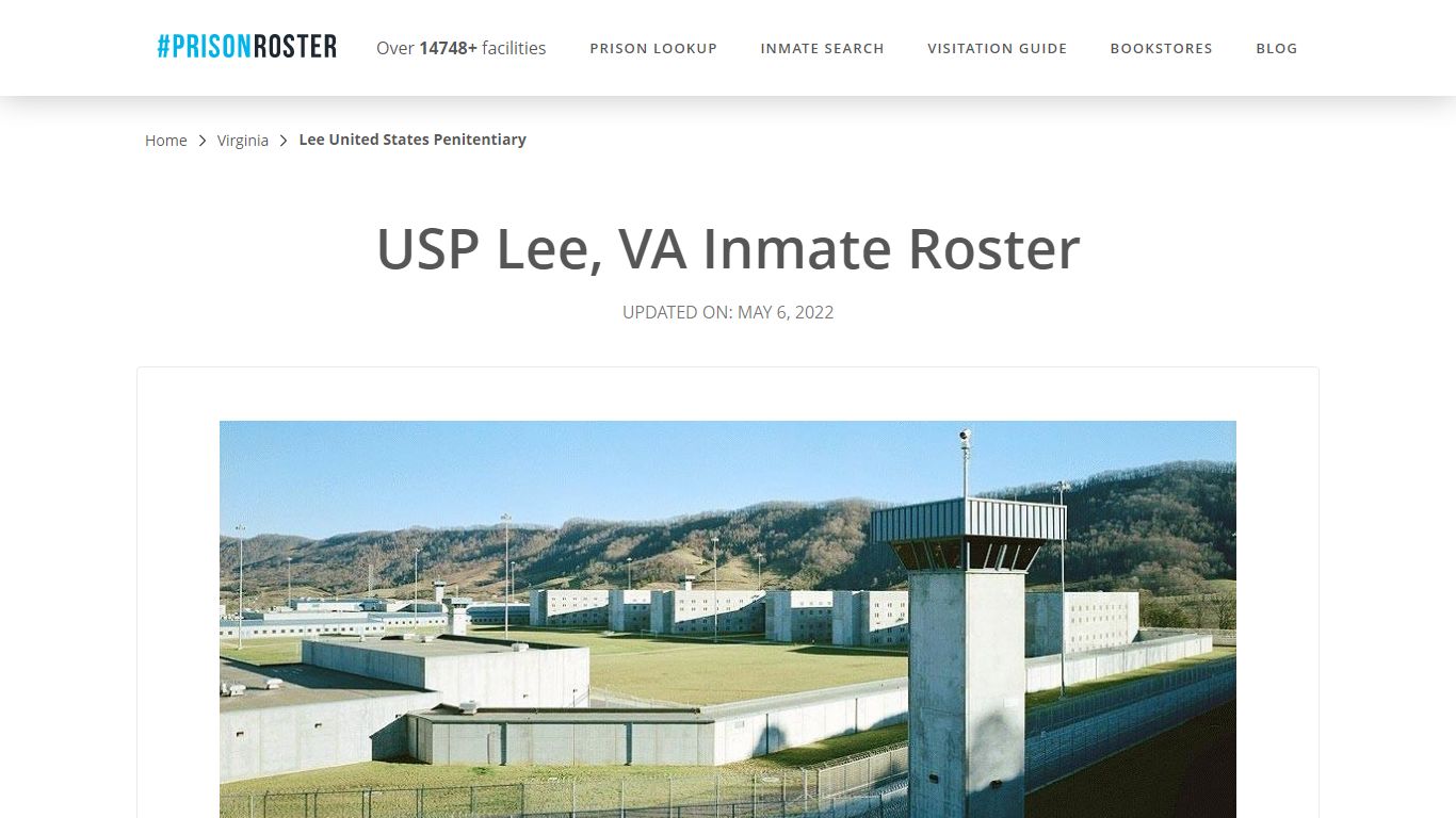 USP Lee, VA Inmate Roster - Nationwide Inmate Search